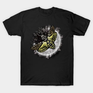 Deaths head moth & moon T-Shirt